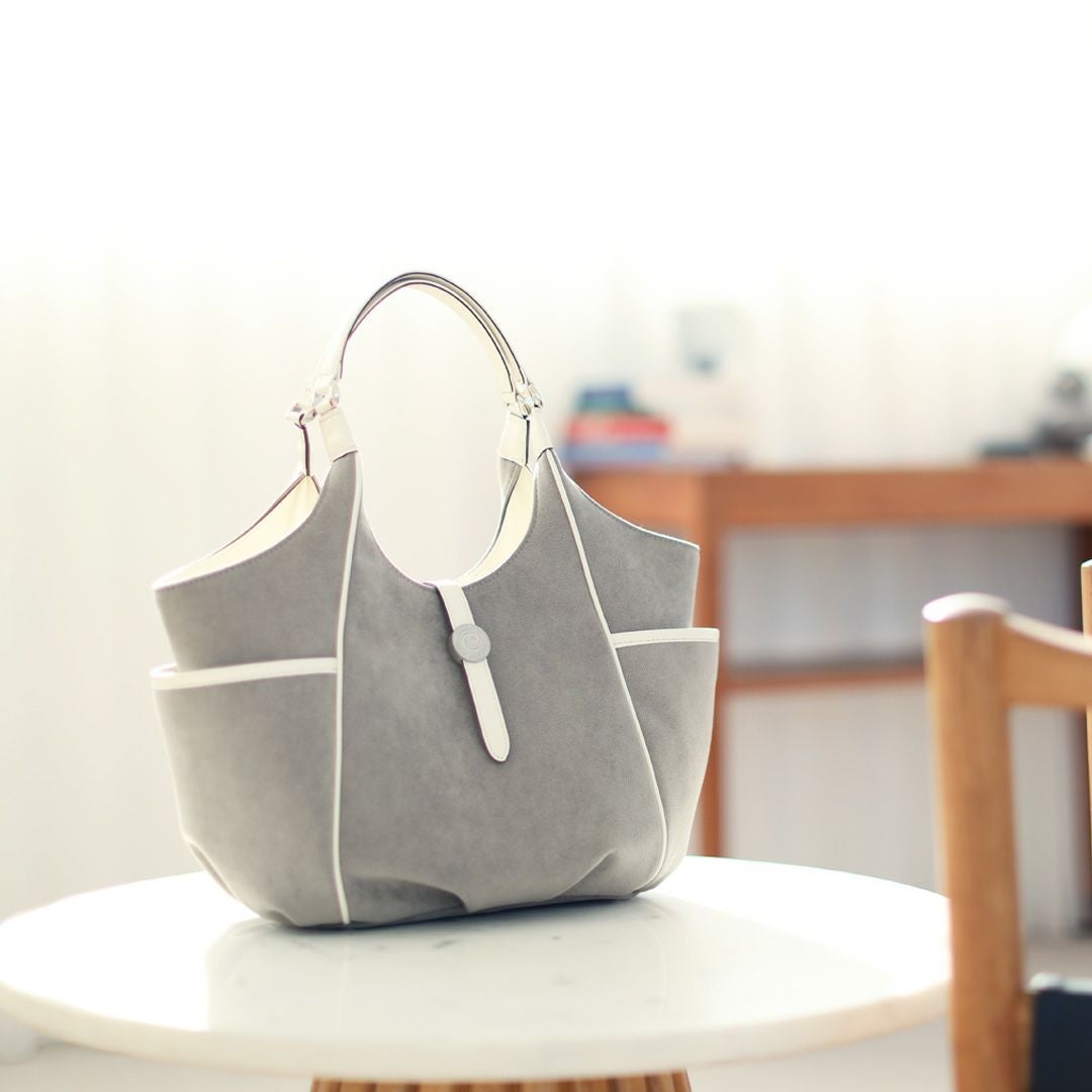 cooga】魔法のようなニュアンスグレーのA4トート Cat Suede（キャット